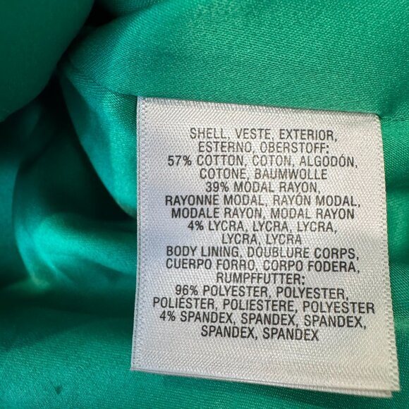 Anthropologie Elevenses Navy Tuxedo Style Women's Blazer size 12 runs small R38 - Picture 4 of 6